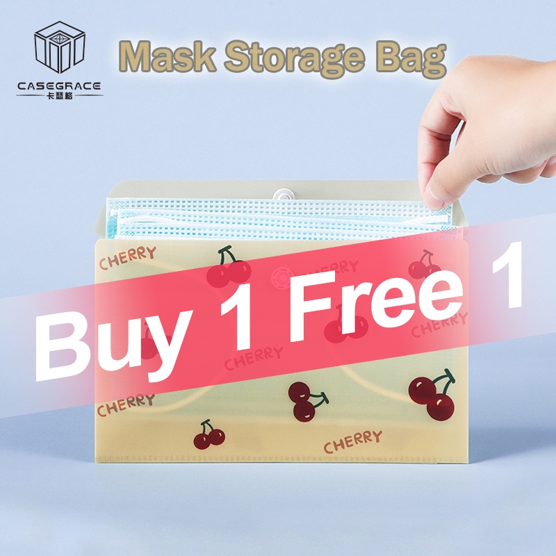 casegrace-ซื้อ-1-ฟรี-1-ถุงหน้ากากอนามัย-แบบใช้แล้วทิ้ง-แบบพกพา-กันฝุ่น-กล่องเก็บหน้ากาก-แบบใช้แล้วทิ้ง