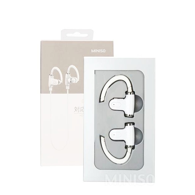 Miniso Wireless Bluetooth Headset (White) หูฟังบลูทูธ ไร้สาย