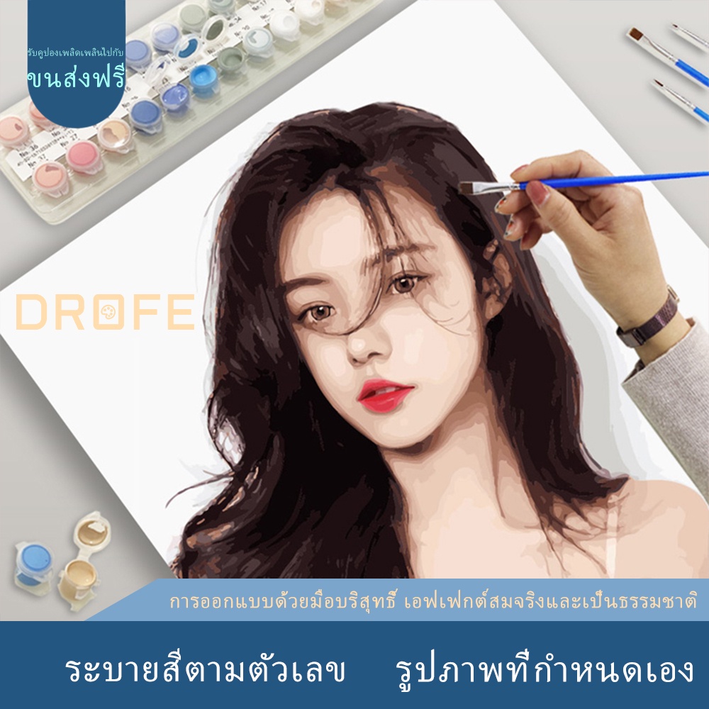 drofe-custom-photo-รูปภาพที่กำหนดเอง-การปรับเปลี่ยนในแบบของคุณ-ระบายสีตามตัวเลข-รูปภาพกำหนดเอง-ทำด้วยตัวคุณเอง-ภาพวาด-diyของตกแต่งบ้านสำหรับของขวัญสุดพิเศษรูปภาพที่กำหนดเอง