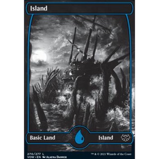 ภาพขนาดย่อของภาพหน้าปกสินค้า[MTG][Single][VOW] Island 270 ระดับ Basic Land [ภาษาอังกฤษ] จากร้าน nshop_trading_card_game บน Shopee