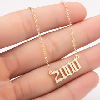 ภาพหน้าปกสินค้าBohemian Birth Year Number Necklace Alloy Chain Necklace For Women Girls Personalized Birthday Gift (2000-2021) ที่เกี่ยวข้อง