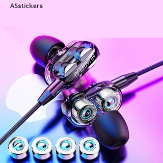 [ASstickers] ชุดหูฟังสเตอริโอ 6D แบบมีสาย 3.5 มม. พร้อมไมโครโฟน สําหรับเล่นเกม