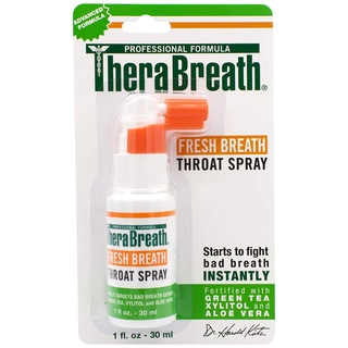 ภาพขนาดย่อของภาพหน้าปกสินค้าTheraBreath Fresh Breath Professional Formula Throat Spray with Green Tea, 1 oz. ราคา 420 บาท จากร้าน babythingshopthailand บน Shopee ภาพที่ 3