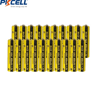 20pcs/lot*PKCELL 400mAh AAA Ni-CD Rechargeable Battery Batteries Button Top NiCd 3A 1.2V