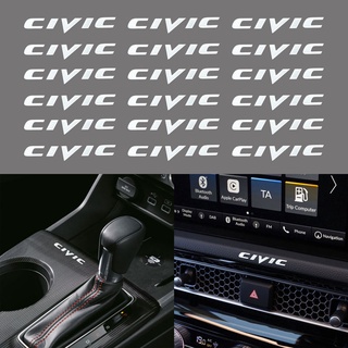 สติกเกอร์โลหะ ลายโลโก้ Civic สําหรับติดตกแต่งหน้าต่างรถยนต์ Honda Accord Civic Fit Crv Spirior Odyssey Jazz