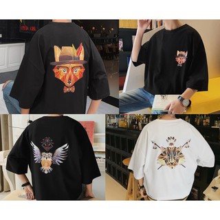 WOMEN - เสื้อยืด OVERSIZE ANIMAL PAINT