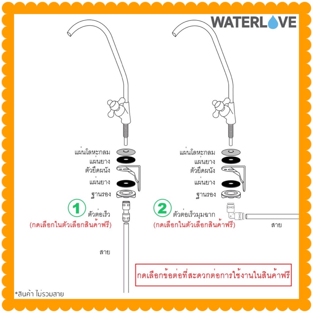 ก๊อกเครื่องกรองน้ำ-ติดผนังพร้อมฐานรองสำหรับติดผนัง-ก๊อกน้ำสแตนเลสสำหรับเครื่องกรองน้ำ-ใช้ได้กับเครื่องกรองทุกยี่ห้อ