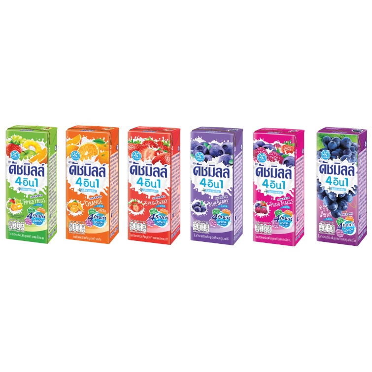 แพ็ค-4-dutch-mill-4in1-micro-active-ดัชมิลล์-4อิน1-ไมโครแอคทีฟ-โยเกิร์ตพร้อมดื่มผสมน้ำผลไม้-180-มล