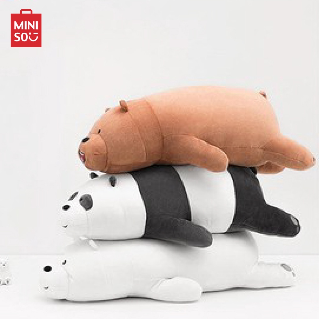 ภาพหน้าปกสินค้าMINISO ตุ๊กตาหมีWe Bare Bears (แบบนอน) 54 cm จากร้าน miniso_thailand บน Shopee