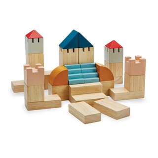 ของเล่นไม้ Plantoys ของเล่นเสริมพัฒนาการ ตัวต่อ บล็อกไม้ แปลนทอยส์ CREATIVE BLOCKS ORCHARD (18 เดือน+)