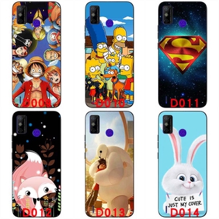 Soft silicone painted print case soft TPU Back cover 6.52 inch For Tecno Spark 6 GO handphone case Protective shell