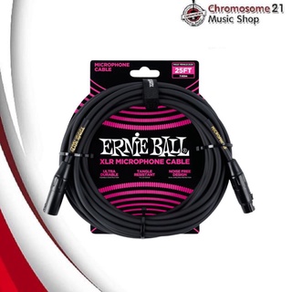 ERNIE BALL® สายไมค์ สายไมโครโฟน 7.6 เมตร แบบ XLR ตัวผู้ / ตัวเมีย (25FT)