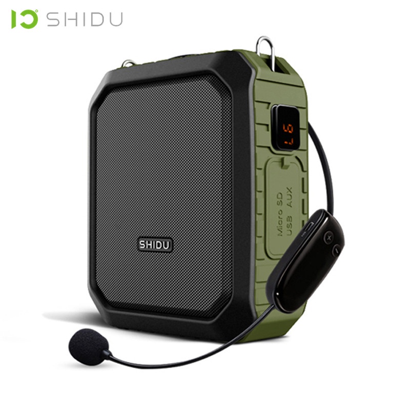 ภาพหน้าปกสินค้าShidu S618 / M800 UHF Wireless Voice Amplifier ชุดหูฟังไมโครโฟนไร้สายแบบพกพาสําหรับเครื่องขยายเสียงลําโพง English Voice