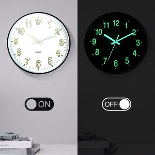 นาฬิกาปลุกตั้งโต๊ะ นาฬิกาเรืองแสง นาฬิกา นาฬิกาแขวน นาฬิกาแขวนผนังเรืองแสง นาฬิกาติดผนัง ตัวเลขและเข็มเรืองแสงในที่มืด p