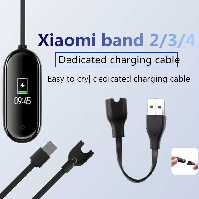 ภาพหน้าปกสินค้าXiaomi Mi Band 2 3 4 Charger Cable Data Cradle Dock Charging Cable For Xiaomi MiBand 2 3 4 USB Charging