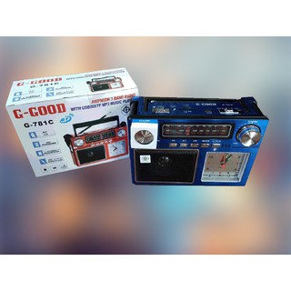 สินค้า วิทยุ G-Good FM/AM/MP3 รุ่น G-781C สามารถเชื่อมต่อบลูทูธได้