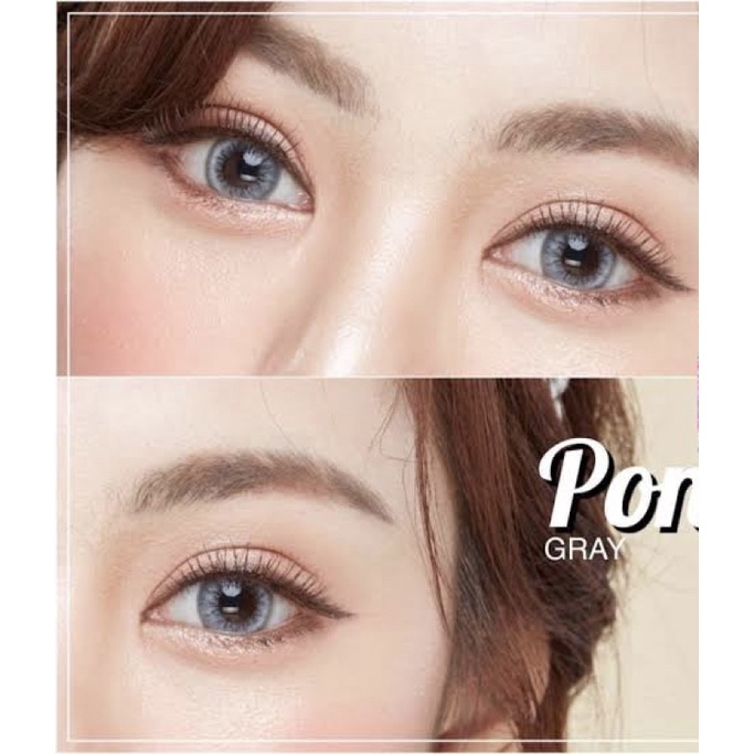 คอนแทคเลนส์โพนี่สีเทาโพนี่เทาponygrayมีค่าสายตาขนาดbigeye