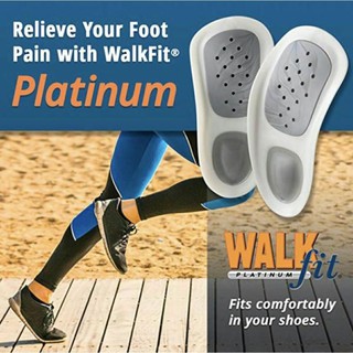 สินค้า Walk Fit Platinum แผ่นพื้นรองเท้าแทรกขนาด แผ่นเสริมมีให้เลือกถึง 3 ระดับการใช้งาน