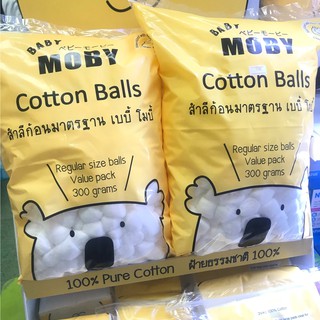 Baby Moby สำลีก้อนมาตรา  ขนาด 300 กรัม   Cotton Balls