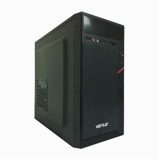 สินค้า VENUZ micro ATX Computer Case VC3311 – Black/Red
