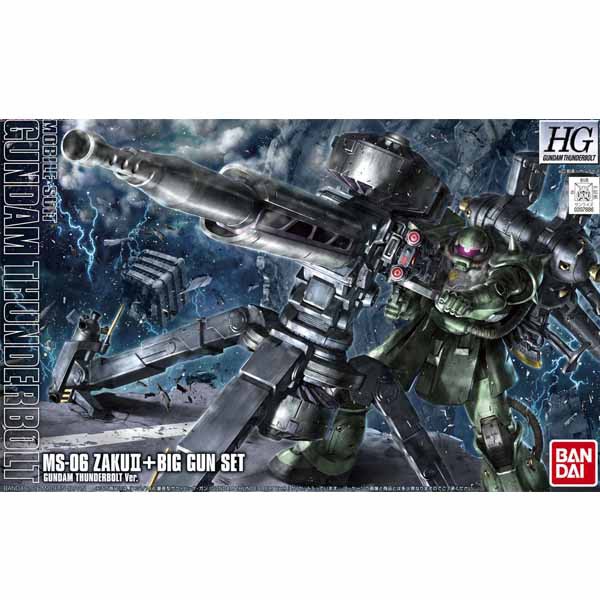 Bandai HG Zaku II + Big Gun Set (Gundam Thunderbolt Ver