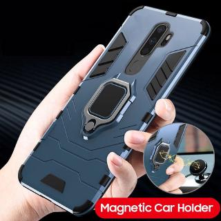 Casing Oppo A8 A31 F9 A7X Realme U1 2 F11 A9 Pro R19 K1 R15X RX17 Neo A5 A9 2020 A11 A11X A52 A92 A72 A92s ACE 2 Car Holder Stand Magnetic Ring Bracket Hard Cover Case