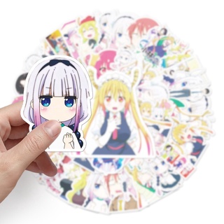 พร้อมส่ง Miss Kobayashis Dragon Maid เมดมังกร  STICKER สติกเกอร์กันน้ำรูปแบบที่แตกต่างกัน,50ชิ้น