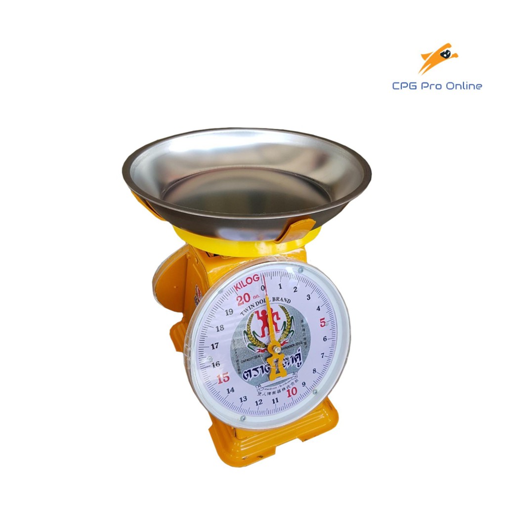 tukta-ตาชั่ง-เครื่องชั่งสปริง-ตราตุ๊กตาคู่-จานกลม-จานลึก-ขนาด-20-กก-ของแท้100-ส่งฟรี