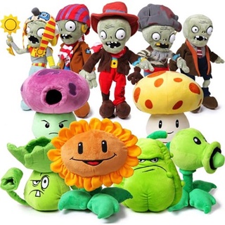 ตุ๊กตานุ่ม รูปการ์ตูน Plants vs Zombies ขนาด 10 ซม.-20 ซม. ของเล่นสําหรับเด็ก