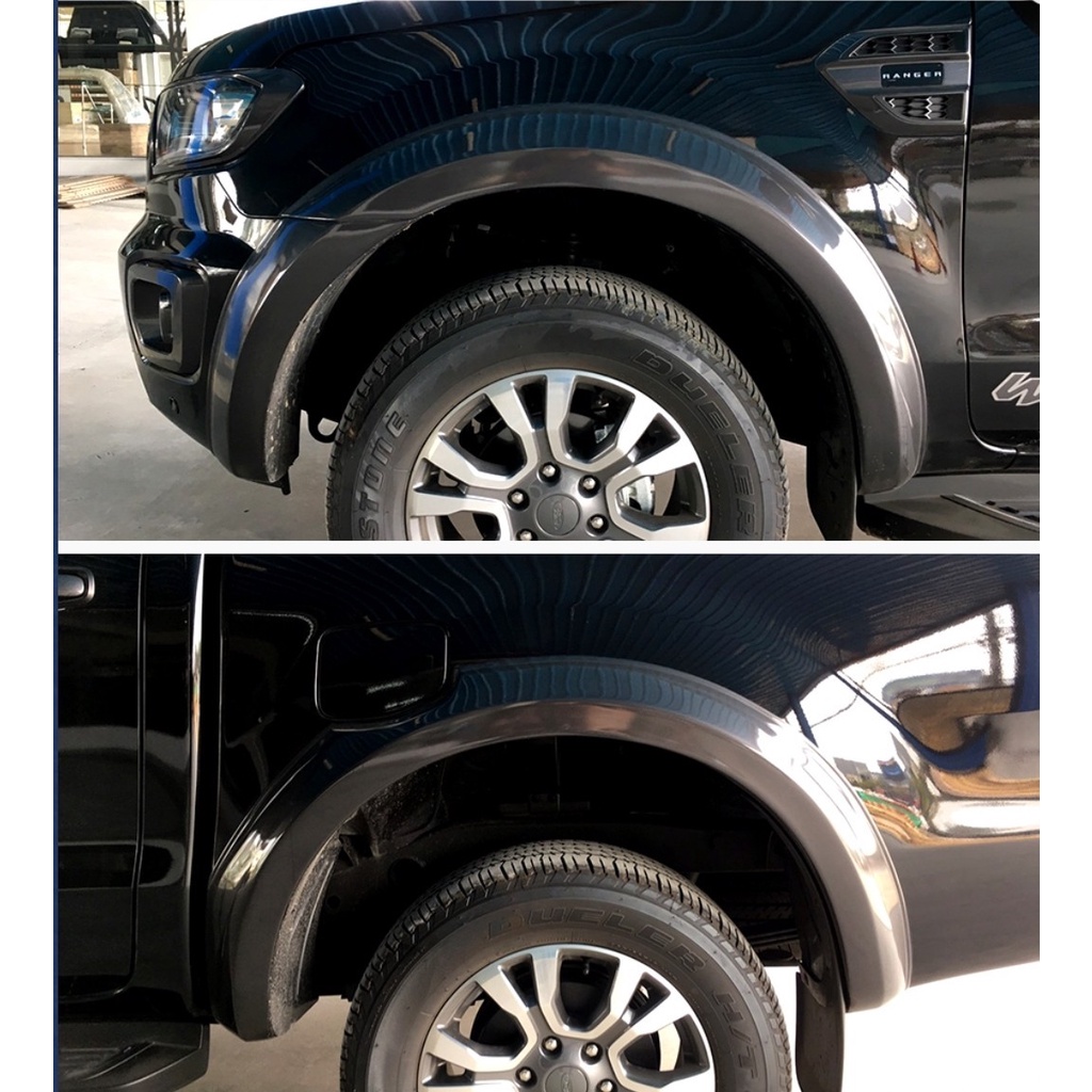 คิ้วล้อ-โป่งล้อ-ซุ้มล้อ-ford-ranger-ขนาด-6-นิ้ว-ทรง-raptor-สีดำด้าน-ปี-18-19-20-21-รถ-แคป-รถ-4-ประตู-ford-ranger