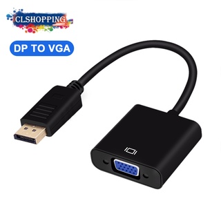 【Ready Stock】DisplayPort Display Port DP to VGA Adapter Cable Male to Female Converter for PC Computer Laptop HDTV Monitor Projector