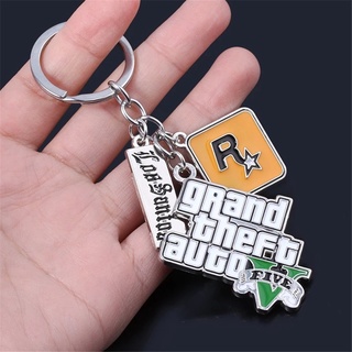 ร้านแนะนำJenniferdz พวงกุญแจจี้พวงกุญแจเกม Gta V Ps4 Xbox Pc สําหรับเล่นเกมส์วันเกิดกระเป๋า img 2