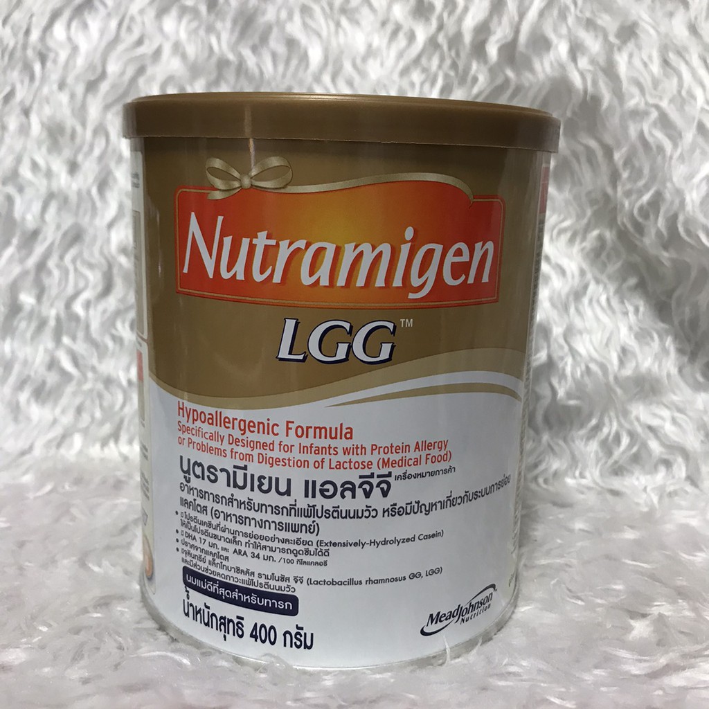 รูปภาพของNutramigen LGG นมผงสูตรพิเศษขนาด 400 กรัม (1 กระป๋อง)ลองเช็คราคา