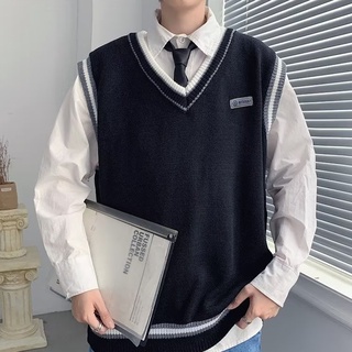 เสื้อกั๊กลําลอง ผ้าถัก ทรงหลวม แฟชั่นฤดูใบไม้ผลิ และฤดูร้อน สําหรับคู่รัก 2022