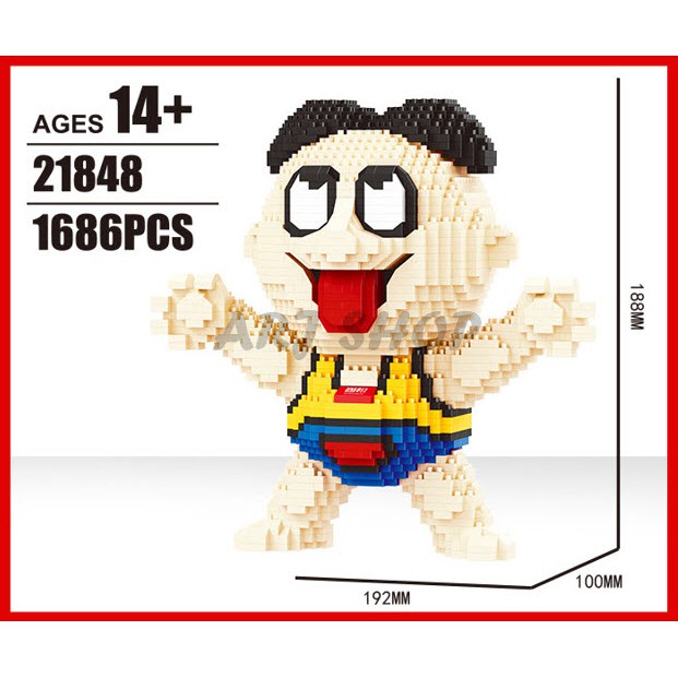 นักมวยปล้ำ-wrestling-wwe-การ์ตูน-คิมจองอึน-ทรงผม-size-jumbo-no-21848-ตัวต่อ-นาโนบล็อก-nanoblock