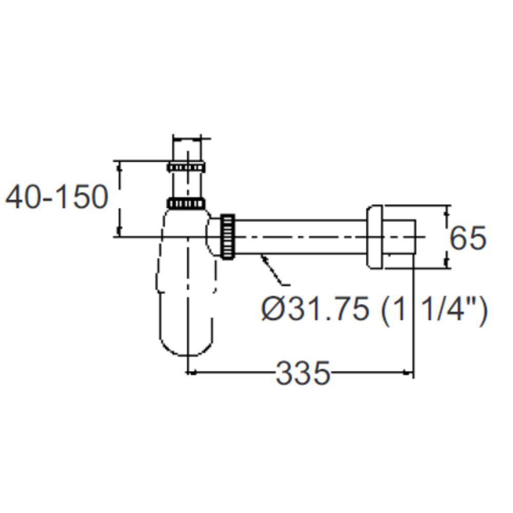 ท่อน้ำทิ้งอ่างล้างหน้ากระปุก-american-standard-a-8102-n-30-ซม-วัสดุผลิตจากทองเหลืองชุบโครม-แข็งแรง-ทนทาน-มีอายุการใช้งา