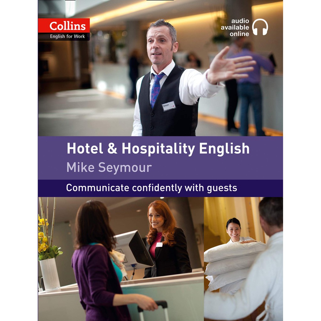 หนังสือภาษาอังกฤษ-hotel-and-hospitality-english-collins-english-for-work-by-mike-seymour-พร้อมส่ง