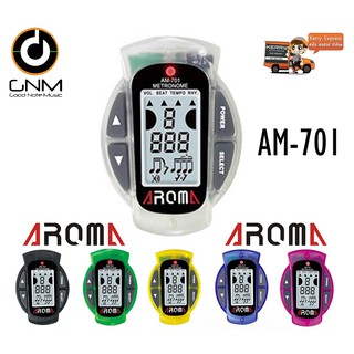 Aroma รุ่น AM-701 Clip On Metronome Digital ตัวนับจังหวะ - สีใส