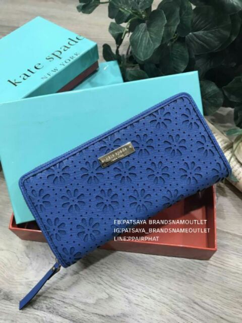 พร้อมส่งความสวย-new-arrival-kate-spade-new-york-womens-zips-walletแท้-outlet