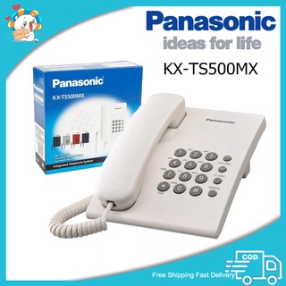 สินค้า Panasonic TS500 เครื่องโทรศัพท์ kx-ts500mx โทรศัพท์สายเดียว (single line telephone) โทรศัพท์บ้านแบบตั้งโต๊ะ ออฟฟิศ รับปร