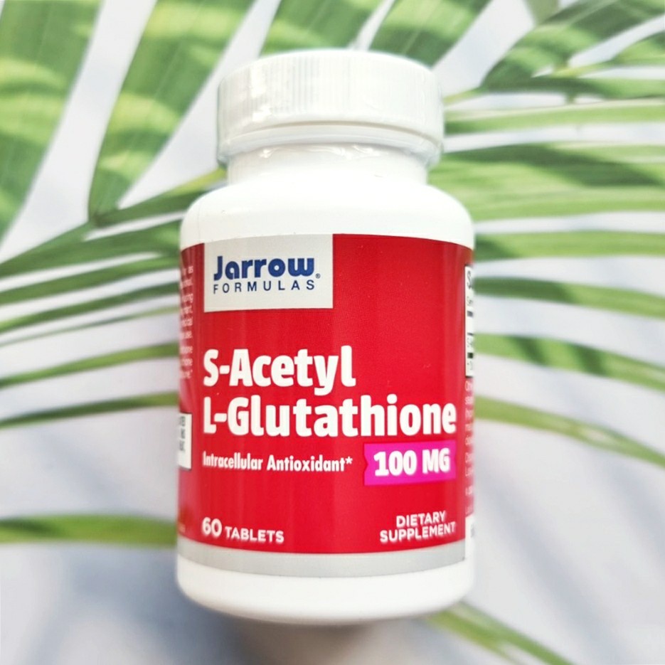 Jarrow Formulas S-Acetyl L-Glutathione 100mg - 60 Tablets, Gluten Free,  Vegan, Antioxidant Support