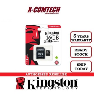 Kingston การ์ด MICRO SD 10 16GB 32GB 64GB 128GB 80MB (พร้อมส่ง)
