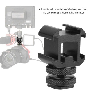【Special offer】Triple Hot Shoe Base Mount Adapter Extend Holder for Microphone Monitor LED Video Light