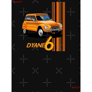 Tee โลโก้ T-shirt Car Art - Orange Citroen Dyane Essential T-Shirt เสื้อยืดพิมพ์ลาย เสื้อยืดโลโก้รถ