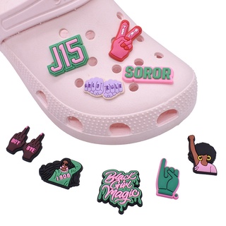 อุปกรณ์เสริมรองเท้า Jibbitz ดีไซน์ใหม่สําหรับ Crocs Clogs และกระเป๋า