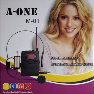 ไมค์ลอยแบบคาดศรีษะ ไมโครโฟนไร้สาย WIRELESS MICROPHONE รุ่น A-ONE M-01