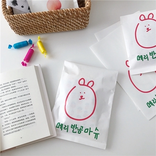 ถุงกระดาษ ถุงของขวัญ รูปหมี สไตล์เกาหลี