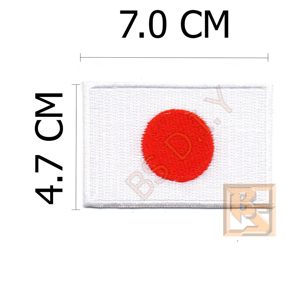 ตัวติดเสื้อ-ตัวรีดเสื้อ-งานปักผ้า-ลาย-ธงชาติ-ญี่ปุ่น-japan-armpatch