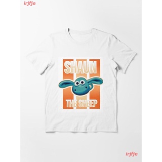 【hot sale】New Shaun Fun And Cute Essential T-Shirt เสื้อยืด ดพิมพ์ลาย เสื้อยืดผ้าฝ้าย คอกลม cotton ความนิยม discount Uni