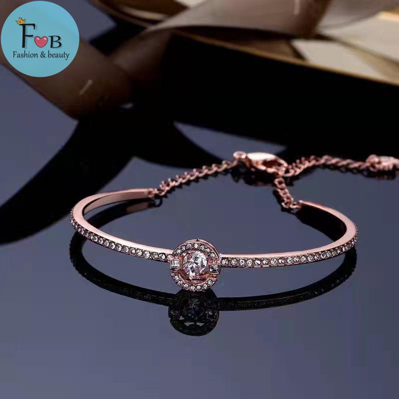 swarovski-s925-silver-rose-gold-beating-heart-สร้อยข้อมือเพชร-platinum-รอบสร้อยข้อมือสมาร์ทของขวัญวันวาเลนไทน์วันเกิดของ